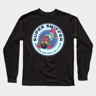 Cute Funny Super Sniffer Doxie Dachshund Long Sleeve T-Shirt